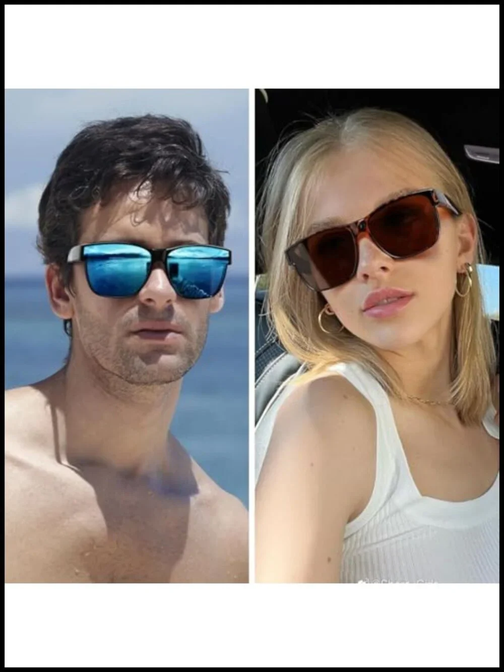 Oversized Polarized Sunglasses Fit Over Glasses UV400 Protection TR90 Frame